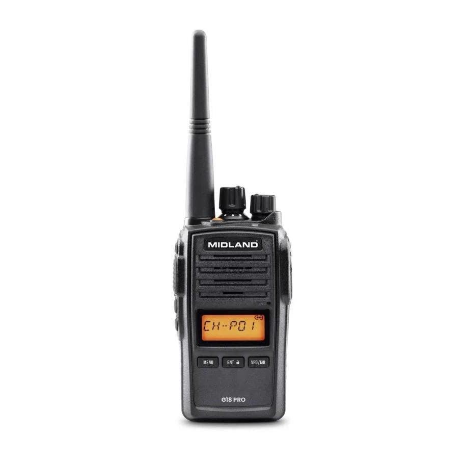 Midland G18 Pro Black walkie talkie med metallhus